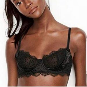 Victoria's Secret Dream Angels Velvet Lace in lined push-up Bra 34C